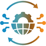 Connected cloud technology illustration representing digital workplace solutions