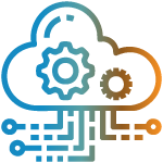 Cloud application illustration representing SaaS product development