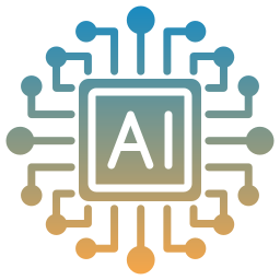 AI microchip illustration representing artificial intelligence and machine learning solutions